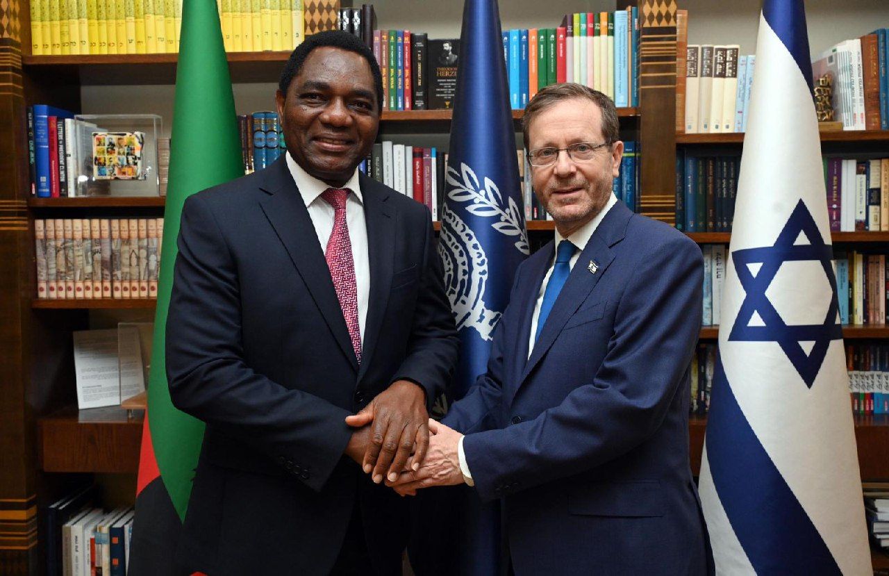 Israel's Herzog Hosts Zambian President Hichilema For Bilateral Diplomatic Meeting - Vimarsana News