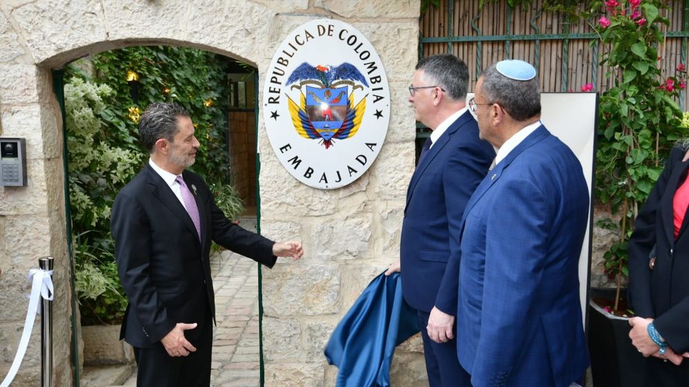 Rafi Ben Hakoon / Israel Foreign Ministry Inauguration de l'ambassade de Colombie à Jérusalem, le 14 octobre 2026