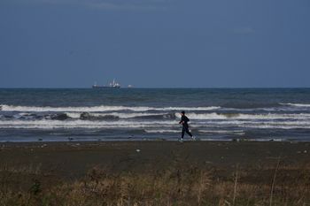 بحر قزوين بمحاذاة بندر انزالي، إيران، طهران