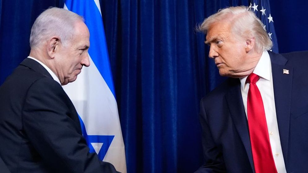 ASSOCIATED PRESS Benjamin Netanyahou et Donald Trump à l'issue de leur rencontre en Floride, le 29 décembre 2025