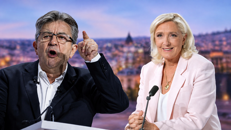 Marine Le Pen et Jean-Luc Mélenchon