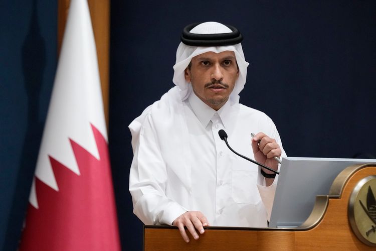 Le Premier ministre et ministre des Affaires étrangères du Qatar, Mohammed bin Abdulrahman Al Thani