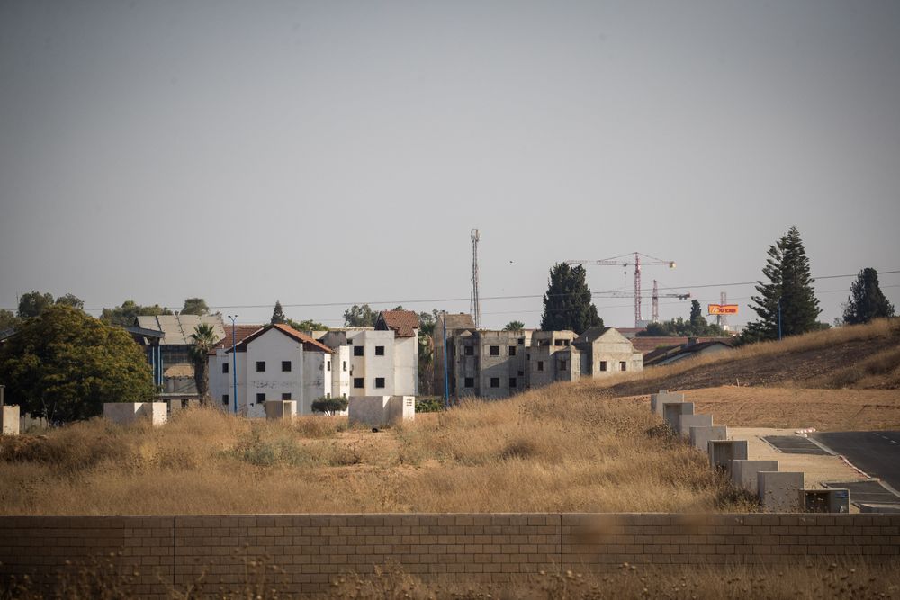 Vue de la ville israélienne de Sderot, dans le sud d'Israël, le 29 mai 2018