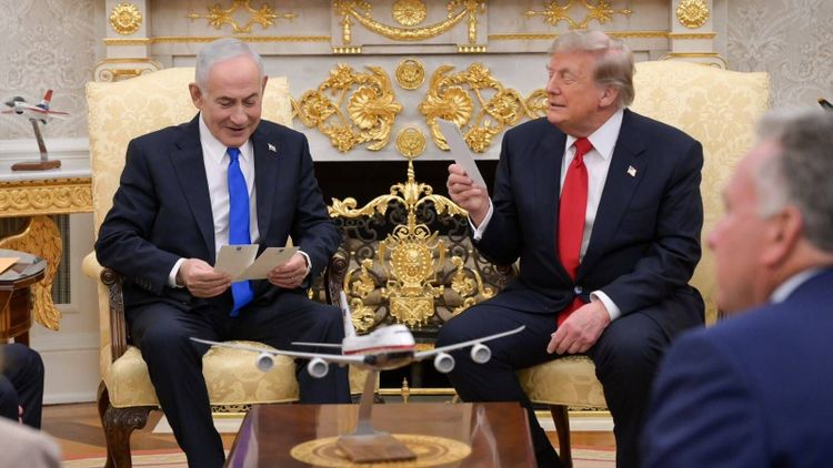 Benjamin Netanyahou et Donald Trump à la Maison Blanche, le 28 juillet 2026