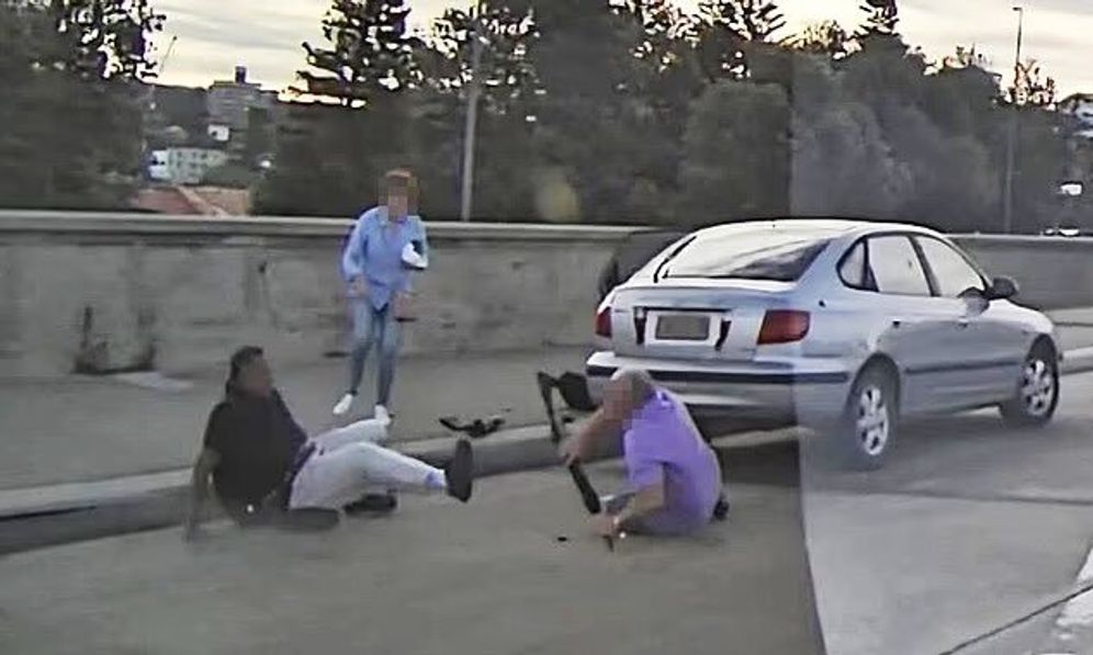 الزوجان خلال مواجهة المسلح في شاطئ بوندي