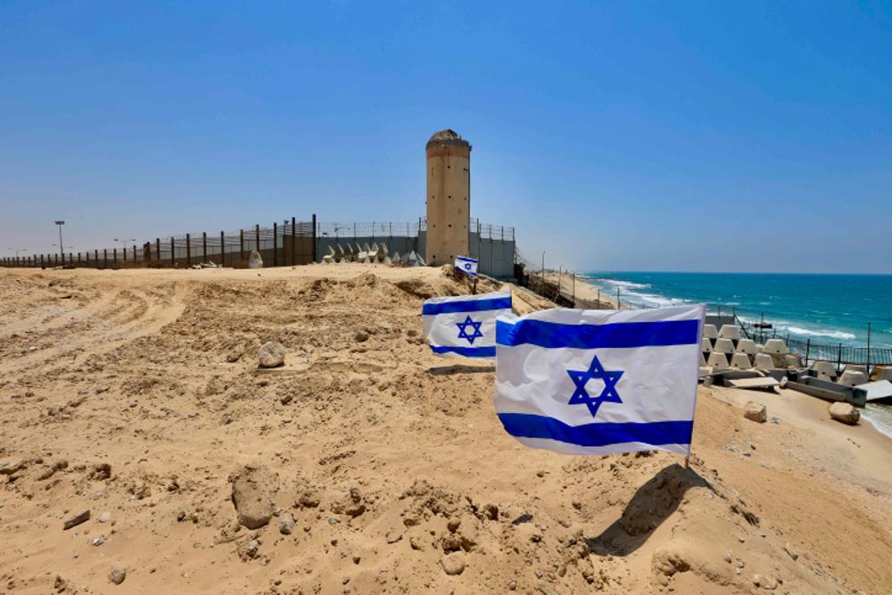 View of the Philadelphi Corridor in the southern Gaza Strip