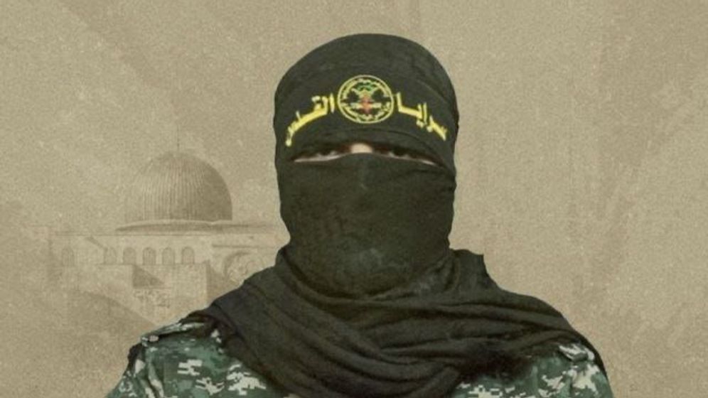 Abu Hamza, the spokesman for the Palestinian Islamic Jihad's military wing, al-Quds Bridages
