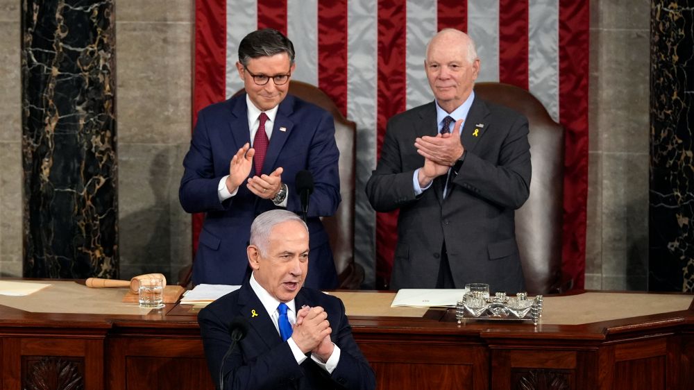 Netanyahu addresses U.S. Congress