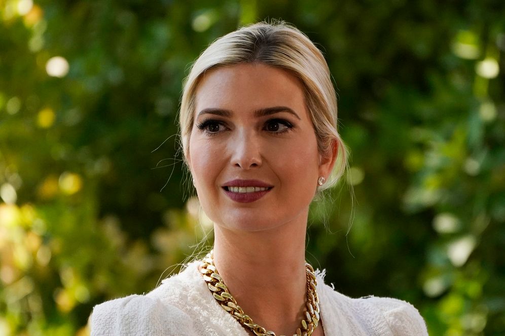 AP Photo/John Locher FILE - Ivanka Trump, daughter and adviser to US President Donald Trump, speaks at a campaign event, on October 12, 2020, in Las Vegas.
