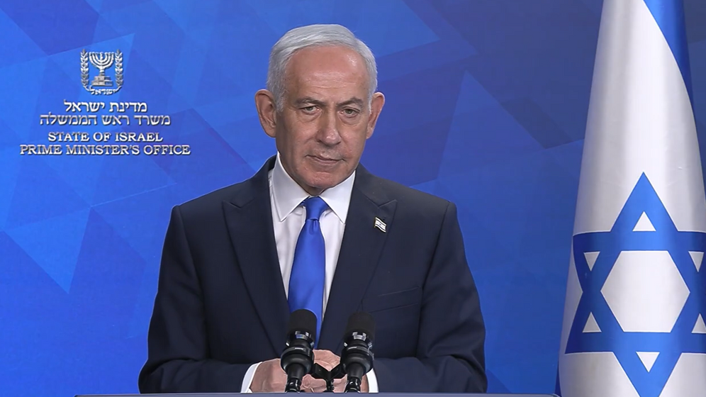 Prime Minister Office Déclaration du Premier ministre israélien Benjamin Netanyahou après la tentative de détournement d'un avion reliant Dubaï à Tel-Aviv, le 30.09.2026
