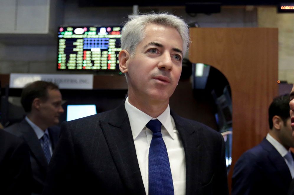 AP Photo/Richard Drew, File FILE - Bill Ackman, CEO and founder of Pershing Square Capital, visits the floor of the New York Stock Exchange, Nov. 10, 2015.