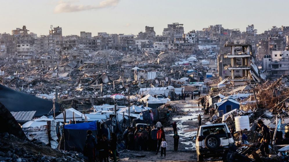 The ruins of Gaza City in November 2025 