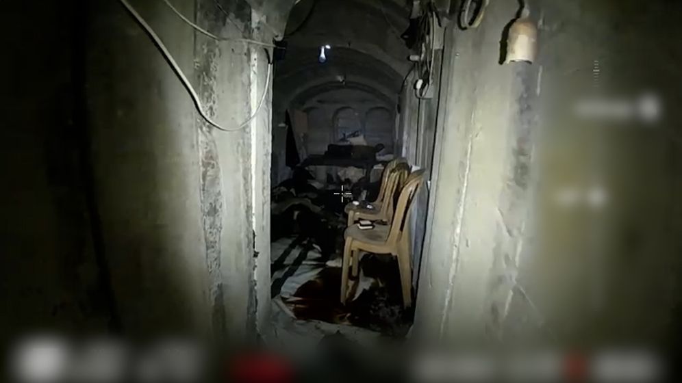 Hamas tunnel under the European hospital in Khan Younis