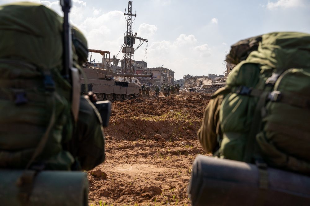 IDF troops on Gaza, December 13.