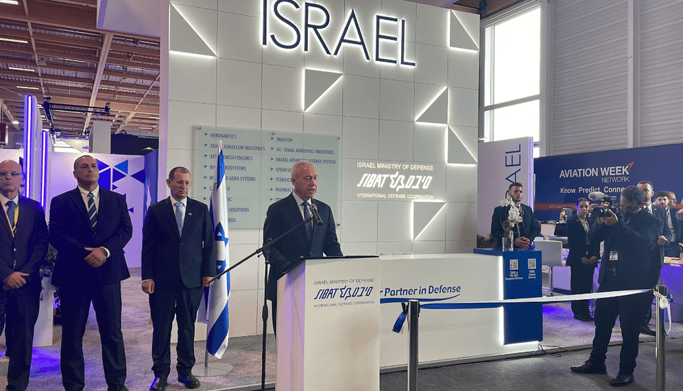 Le ministre israélien de la Défense Yoav Galant au salon du Bourget, le 19 juin 2023