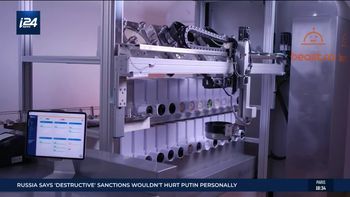 Beastro, an automated kitchen developed by the Israel-based firm Kitchen Robotics, is seen on January 27, 2022.