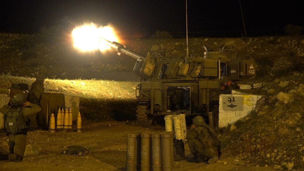 IDF Spokesperson Unit IDF artillery forces attack rocket sources in south Lebanon