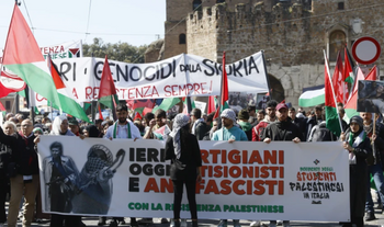 Des manifestants pro-palestiniens en Italie