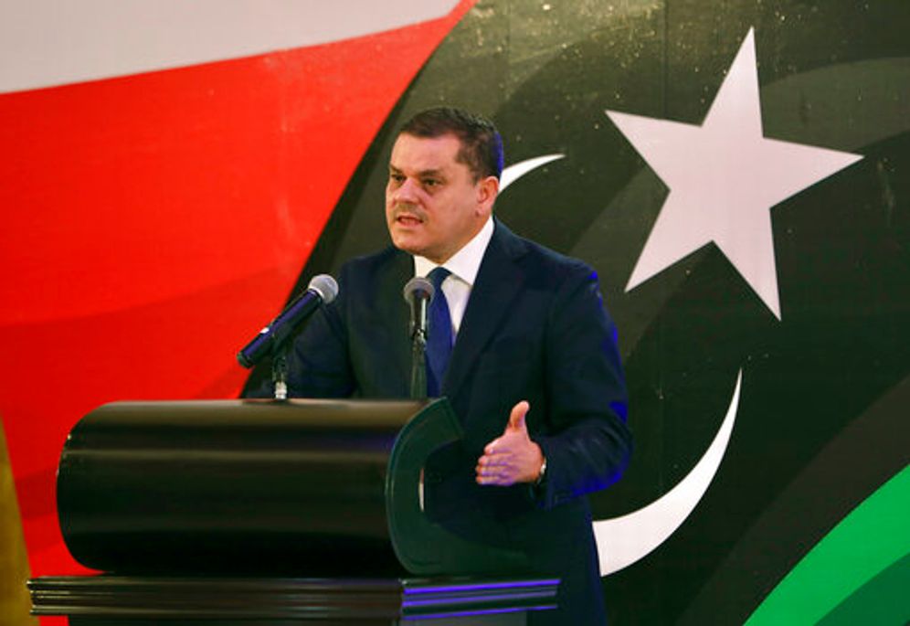 AP Photo/Hazem Ahmed رئيس وزراء ليبيا عبد الحميد الدبيبة