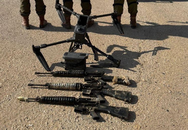 أسلحة تم ضبطها على الحدود المصرية تم تهريبها عبر طائرات مسيرة