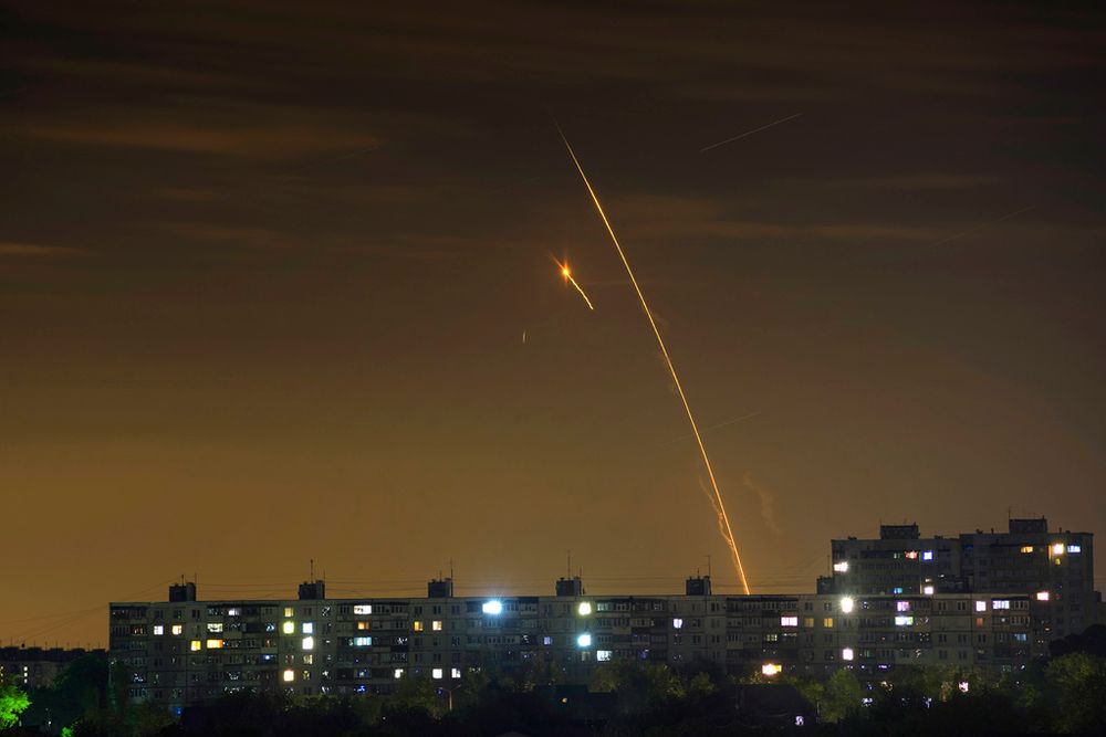 Rockets launch from Russia's Belgorod region at Kharkiv, Ukraine.