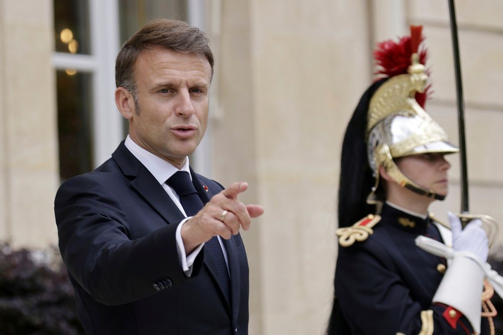 Le président français Emmanuel Macron