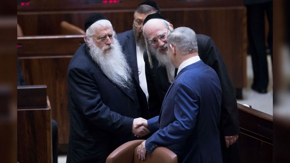 Le député Arié Deri à la Knesset, Jérusalem.