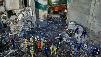 Rescuers continue to clear the rubble and search for people following Russian drone strike in Kyiv.