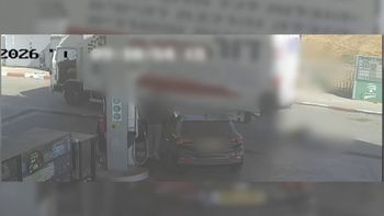 - תיעוד המריבה והדריסה בתחנת הדלק בה נדרס למוות גבי קמין