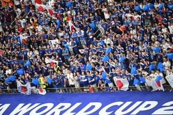 Japan fans at the World Cup