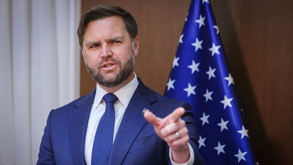 J.D. Vance during his visit to Israel, last May