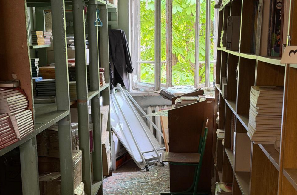 Une école juive et un orphelinat endommagés par des bombardements à Odessa
