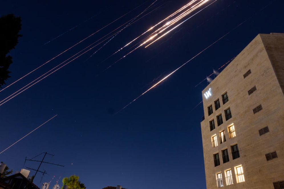 Interception de missiles iraniens au dessus de Jérusalem, le 15 juin 2025