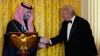 Donald Trump et Mohamed Ben Salmane, à la Maison Blanche, le 18.11.2025