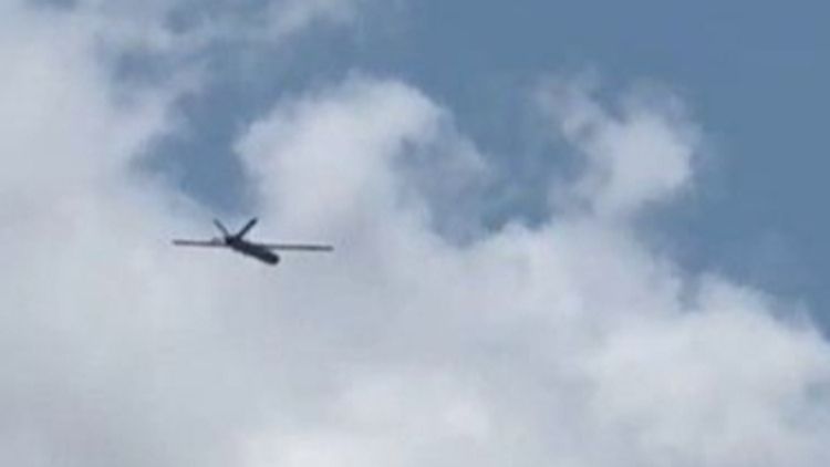 A Hezbollah drone flies overhead, deep in Israeli territory