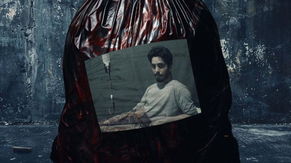 A photo of Israeli hostage Matan Zangauker published by his captors
