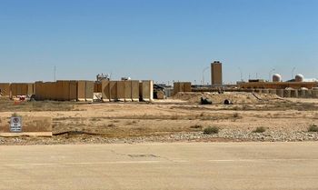 La base aérienne d'Ain al-Assad qui accueille les forces américaines en Irak dans la province occidentale d'Anbar, en Irak