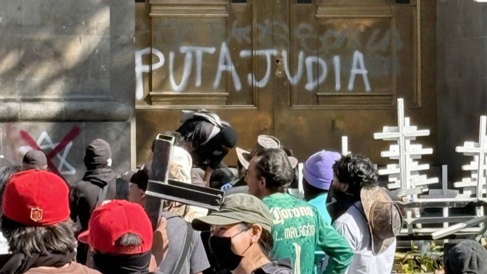 Inscription antisémite à l'encontre de la présidente mexicaine Claudia Sheinbaum