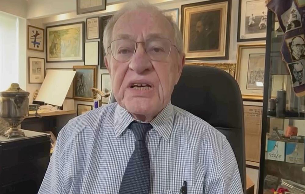 Prof. Alan Dershowitz speaking with i24NEWS via video link.