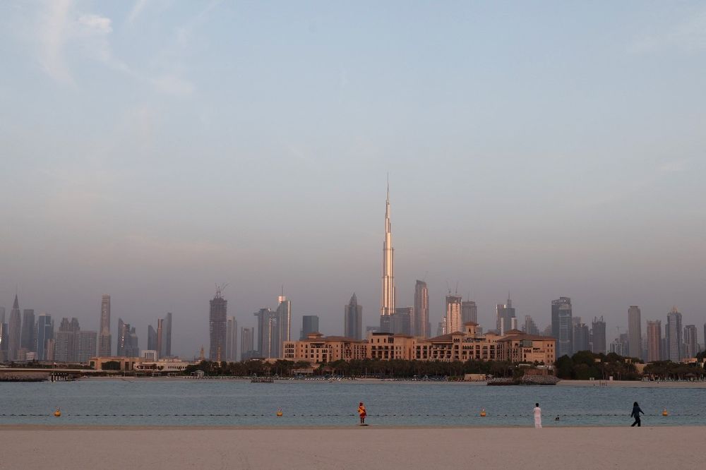 A skyline picture shows downtown Dubai and the Gulf emirate's Burj Khalifa, the world's tallest building, Dubai, United Arab Emirates, on August 31, 2022.