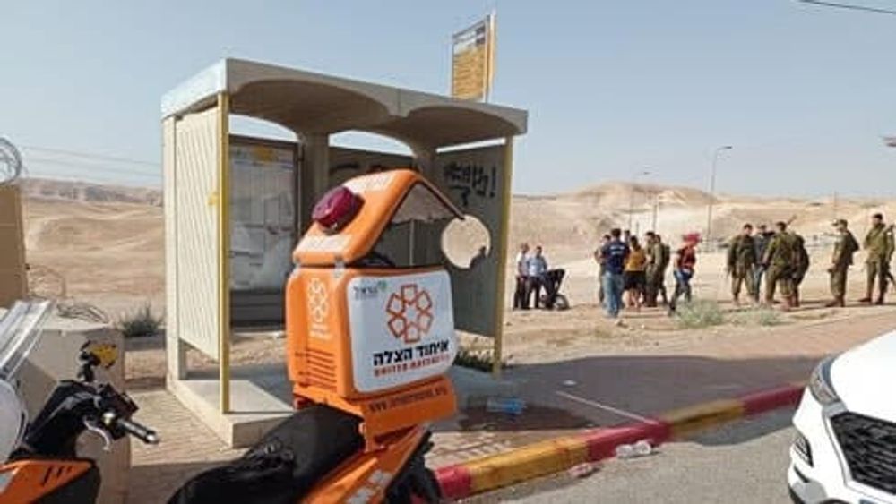 The scene of a shooting attack near Jericho, the West Bank.