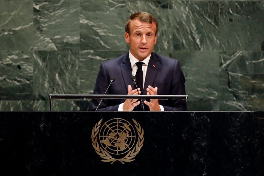 i24NEWS - 'Show courage to build peace,' Macron tells US ...