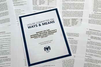 The report from the House Ways & Means Committee, regarding the IRS and former president Donald Trump's tax returns.