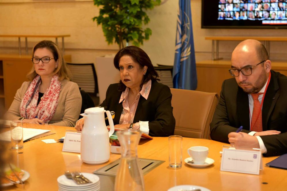 UN special envoy Pramila Patten in Israel (C)