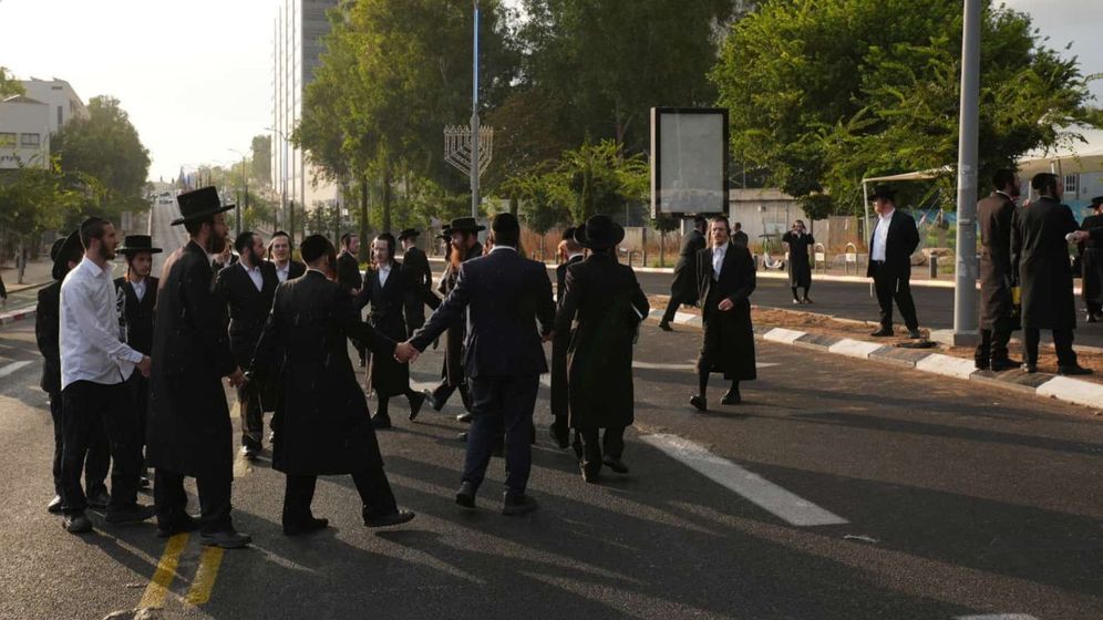 Haredi demonstrations near Bakum, 31.08.2026