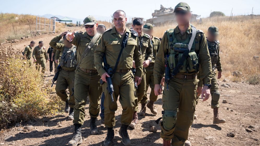 IDF Spokesperson Eyal Zamir en visite à des exercices de formation de commandants dans le nord d'Israël, le 09.06.2026