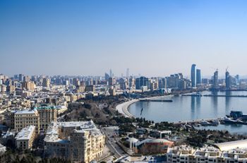 Une vue de la capitale de l'Azerbaïdjan, Bakou