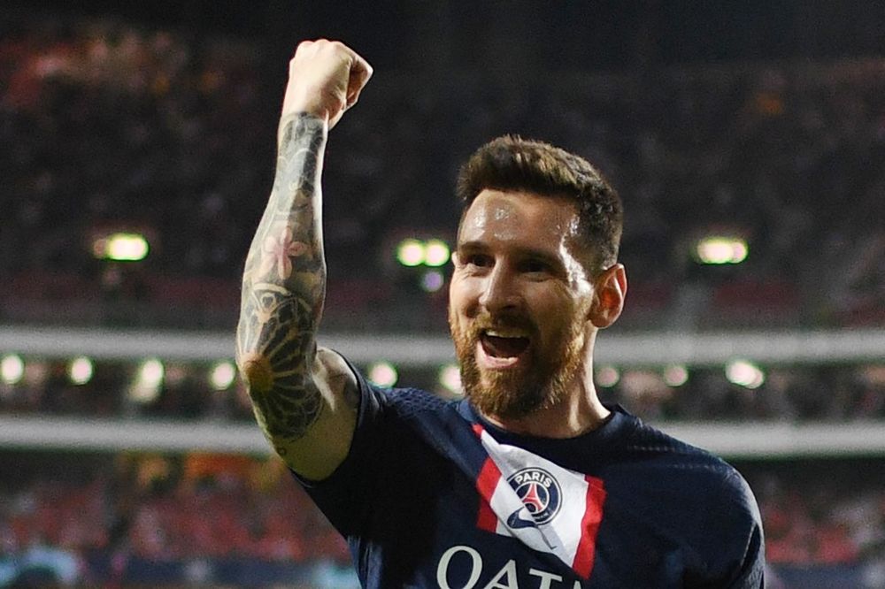 Paris Saint-Germain's Argentinian player Lionel Messi