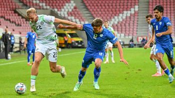 Le match de football de la Ligue des Nations de l'UEFA opposant Israël à la République d'Irlande au stade Nagyerdei de Debrecen, en Hongrie, le 27.09.2026