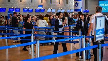 אנשים בנתב"ג בתחילת המבצע באיראן, 08.06.2026